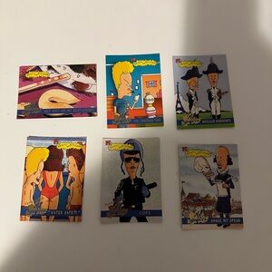 Beavis and Butt-head Trading Cards set of 6 1995